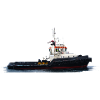 Tugboat with powerful propulsion