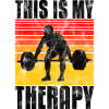 Bodybuilding is my therapy Bpdybuilder GYM Retro