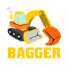 Bagger lustig Baustelle Baggerfahrer