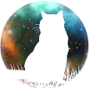 Cute galactic space cat