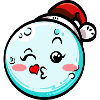 Snowball with Christmas hat #7/9