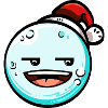 Snowball with Christmas hat #5/9