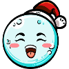 Snowball with Christmas hat #2/9