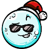 Snowball with Christmas hat #8/9