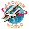 Around the world by plane