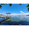 Schöne Aussicht auf See