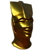 The king pharaonic gold face