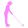 Fille de golf