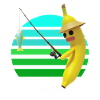 Poisson pêcheur à la banane