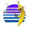 Poisson pêcheur à la banane