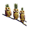 Ananas Eulen