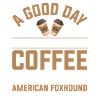 American Foxhound Dog Drinking Coffee