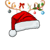 Letter J Christmas hat