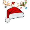 Letter L Christmas hat