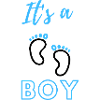 Annonce de bébé - Garçon - Grossesse