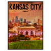 Kansas City Cityscape Retro