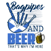 Bagpipes and beer Scotland