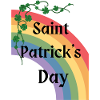 St. Patrick's Day mit Regenbogen