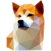Low Poly Shiba Inu Dog