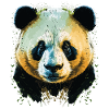 Yellow Panda Head