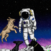 Dogs and Astronaut