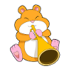 Hamster Musician Trumpet