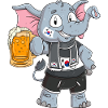 South Korea Fan Elephant