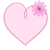 Heart Flower Purple Pink