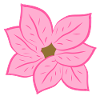 Flower pink symbol