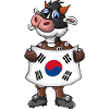 South Korean Cow Fan