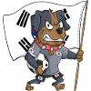 South Korean Fan Dog