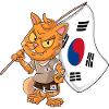 South Korean Fan Cat