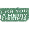 animals fishing rod christmas tree
