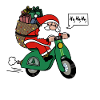 Santa Claus Motorrad