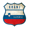 Kranj Slovénie Drapeaux Design d'armoiries