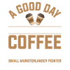 Kleiner Münsterländer Zeiger Drink coffee