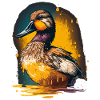 Bunte Ente Illustration