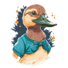Duck with Crop Top