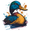 Œuvre d’art de canard