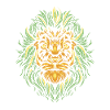 Leaf Lion Green Leaf Mask