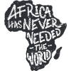 Africa Map Hand Lettering