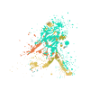 Splash Art Baseball Player
