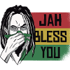 Jah Bénissez-vous Graphique rastafari