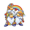 Rainbow Gnome Duo