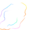 Spirit with rainbow lines