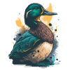 Artwork of a Duck