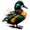 Farbige Ente