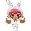 Cute Kawaii, Anime Girl, Easter