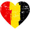 Belgien Herz Flagge