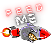 Feed me, hungry shark rocket